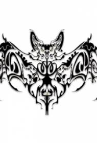 black gray sketch creative pattern horror bat tattoo manuscript