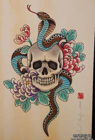 згодна мода змија и лебарки Тетоважа шема