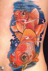 Midje gullfisk tatoveringsmønster