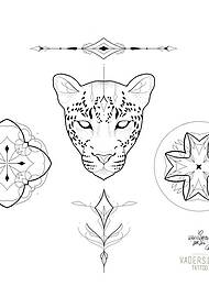lytse frisse lytse Patroon luipaard vanille tatoeage patroan manuskript
