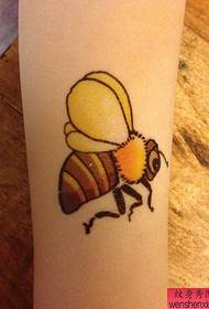 Colour bee tattoo tattoo