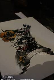 Leopard digitale tattoo manuscript werkt gedeeld door tatoeages 135139- tattoo figuur aanbevolen een luipaard tattoo