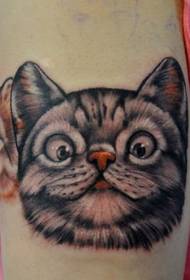 소녀 팔 귀여운 고양이 문신 패턴