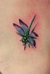 kaikamahine hope kiʻi wai watercolor sketch creative 3d dragonfly tattoo kiʻi kiʻi