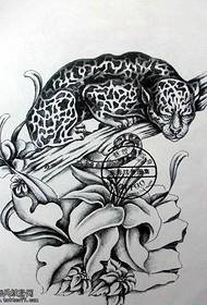 pattern ng maliit na pattern ng tattoo ng leopardo