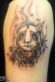 рука панда милий татуювання візерунок