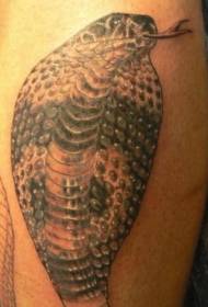 realisma kobra nigra tatuaje-ŝablono 133457 - nigra serpenta tatuaje-ŝablono