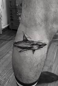 Nooca lugta ee loo yaqaan 'graffiti Shark tattoo tattoo'