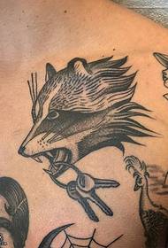 tattoo pantera umeris portabitur formam