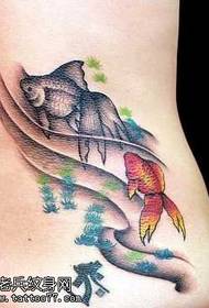 cintura di mudellu di tatuaggi di pesci rossi