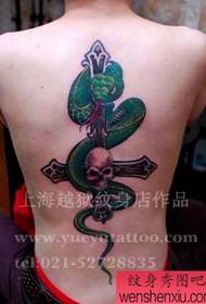 boys Powrót popularny popowy wąż i wzór tatuażu krzyżowego