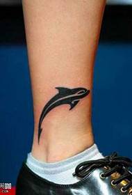 ben delfiner totem tatuering mönster
