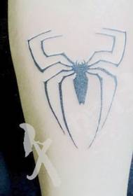 patrón de tatuaje de araña: brazo tótem patrón de tatuaje de araña