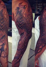 schouder phoenix kip tattoo patroon