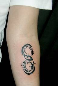 cute and fierce coexisting snake tattoo
