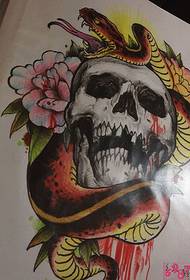 käärme tatuointi tatuointi käsikirjoitettu kuva