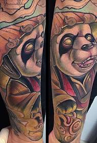 Armless Panda Tattoo Pattern