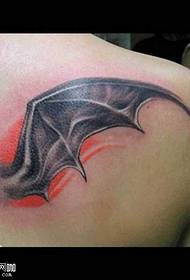 mudellu di tatuaggi di spalla bat