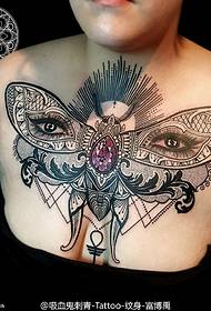 Butterfly vanilj tatuering mönster på axeln