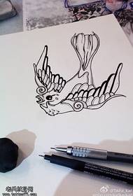 Swallow Tattoo Manuscript Picture