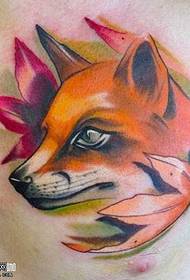 Uzorak tetovaža grudi lisica