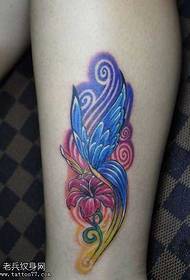 Узорак тетоваже у боји пансије
