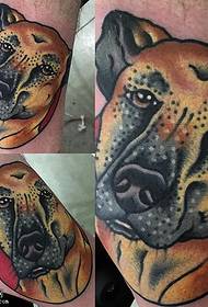 Kälber realistesch Hond Tattoo Muster