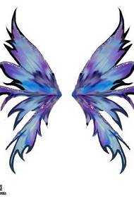 Modello tatuaggio farfalla manoscritto