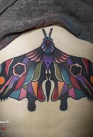 A has színű pillangó tetoválás minta