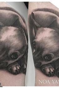 pola tato anjing anjing