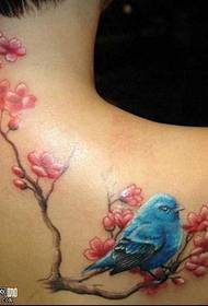 Váll madár tetoválás minta
