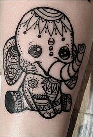 Милий малюк слон татуювання візерунок