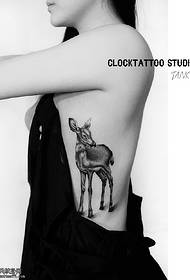 Chest deer tattoo maitiro