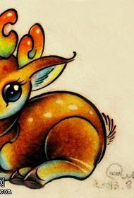 Exquisite fawn tattoo manuscript picture