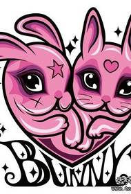 sumbanan sa cute nga bunny love tattoo