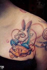 skouder Rabbit tattoo patroan