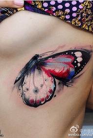 Ma lalo o ka wai watercolor butterfly pattern pattern