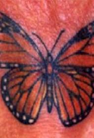 Realistic emperor butterfly tattoo pattern