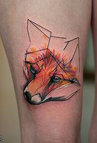 comb vonal festett kutya tetoválás minta
