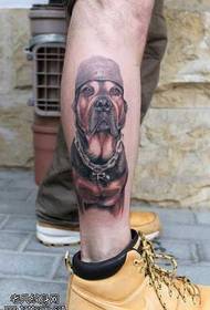 modello di tatuaggio cucciolo di gamba
