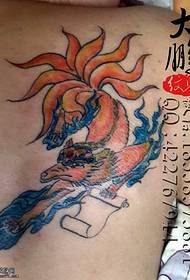 Colored mapfumbamwe-tailed fox tattoo maitiro