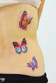 Struk tetovaže leptira u struku