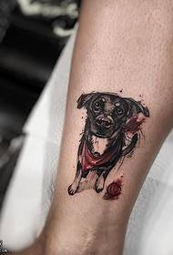 koiranpentu tatuointi nilkkaan