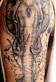 moda di bonu modellu tatuaggio di Elefante