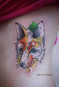 Paʻu pito i lalo e faʻasolo ai le taʻaloga o le ink fox tattoo