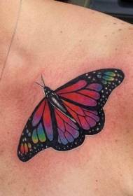 Bonu mudellu di tatuaggi di farfalla rossa