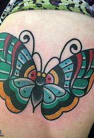 Butterfly tattoo femur flos exemplar,