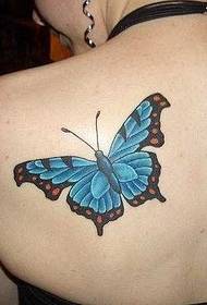 Váll pillangó tetoválás minta
