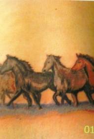 Žirgo tatuiruotės dizaino juosmens spalvos grupės