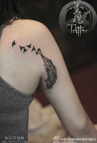 ehlombe i-feather tattoo feather